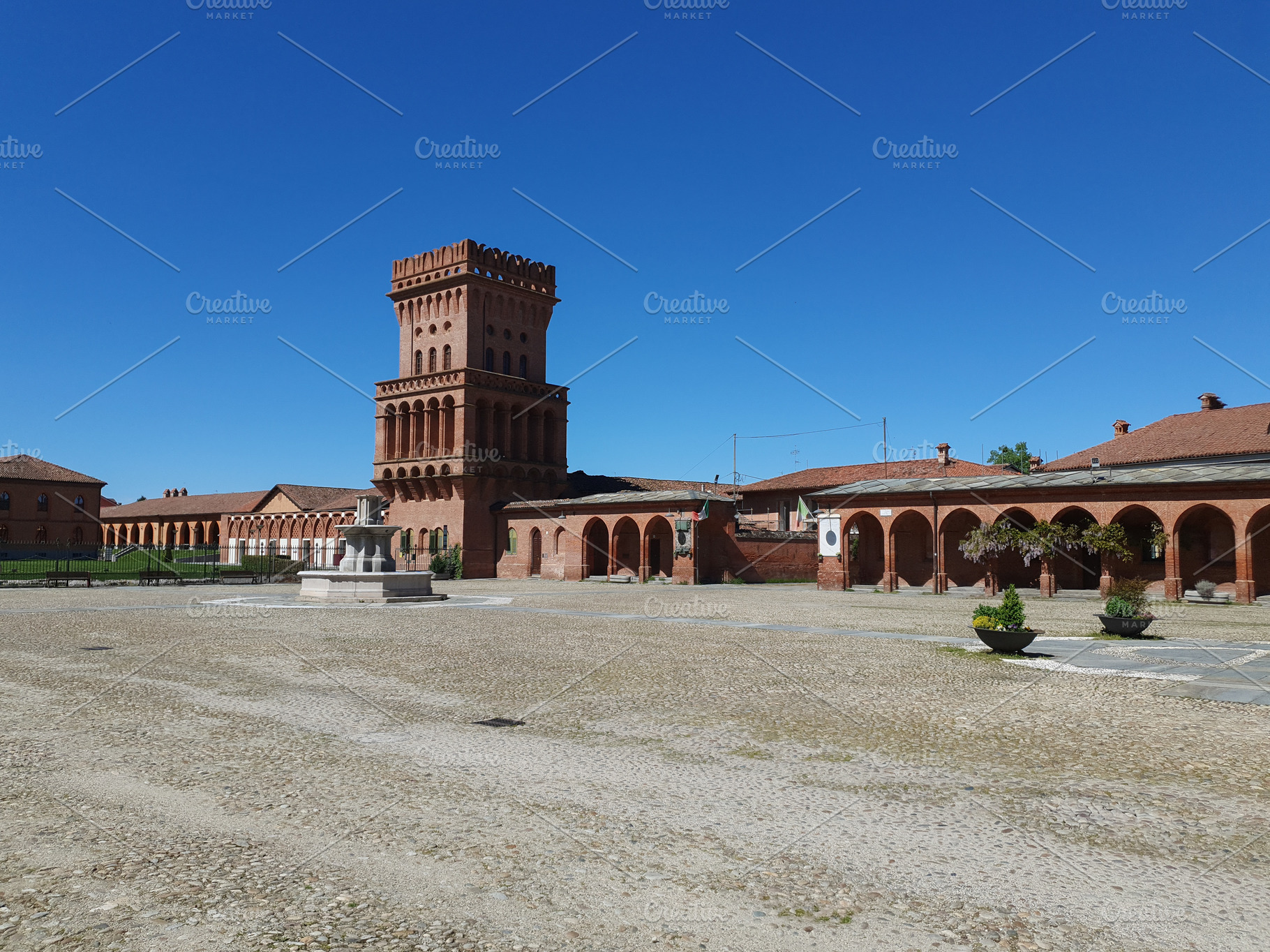 View of borgo Pollenzia, a Photo by WorldOfPhotos