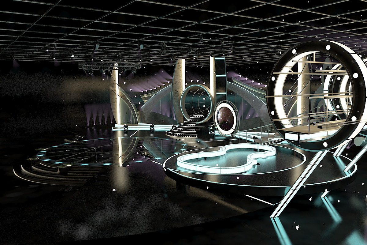 TV Studio Entertainment Set 1, an Architecture 3D Model by akerStudio (Photo 10 of 26)