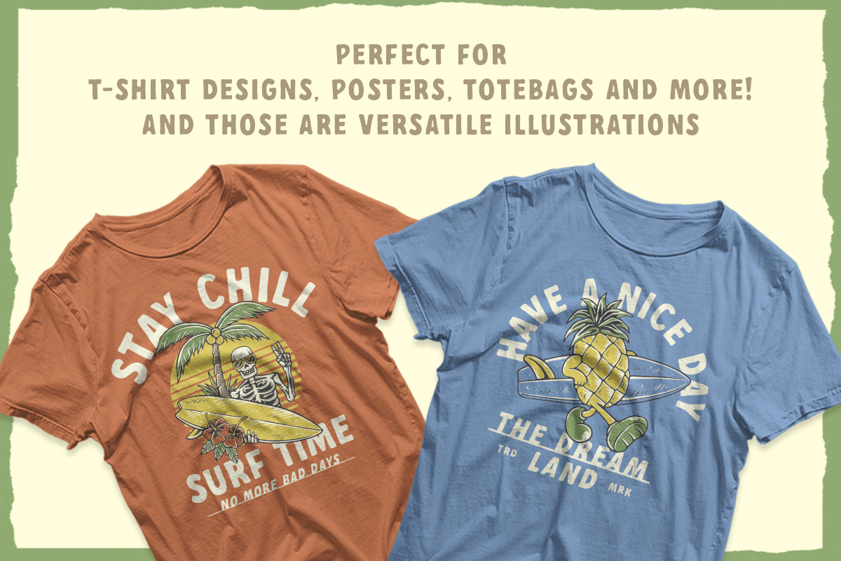 Summer Vibes Volume 01, a Seasonal Illustration by IronbirdCreative (Photo 6 of 7)
