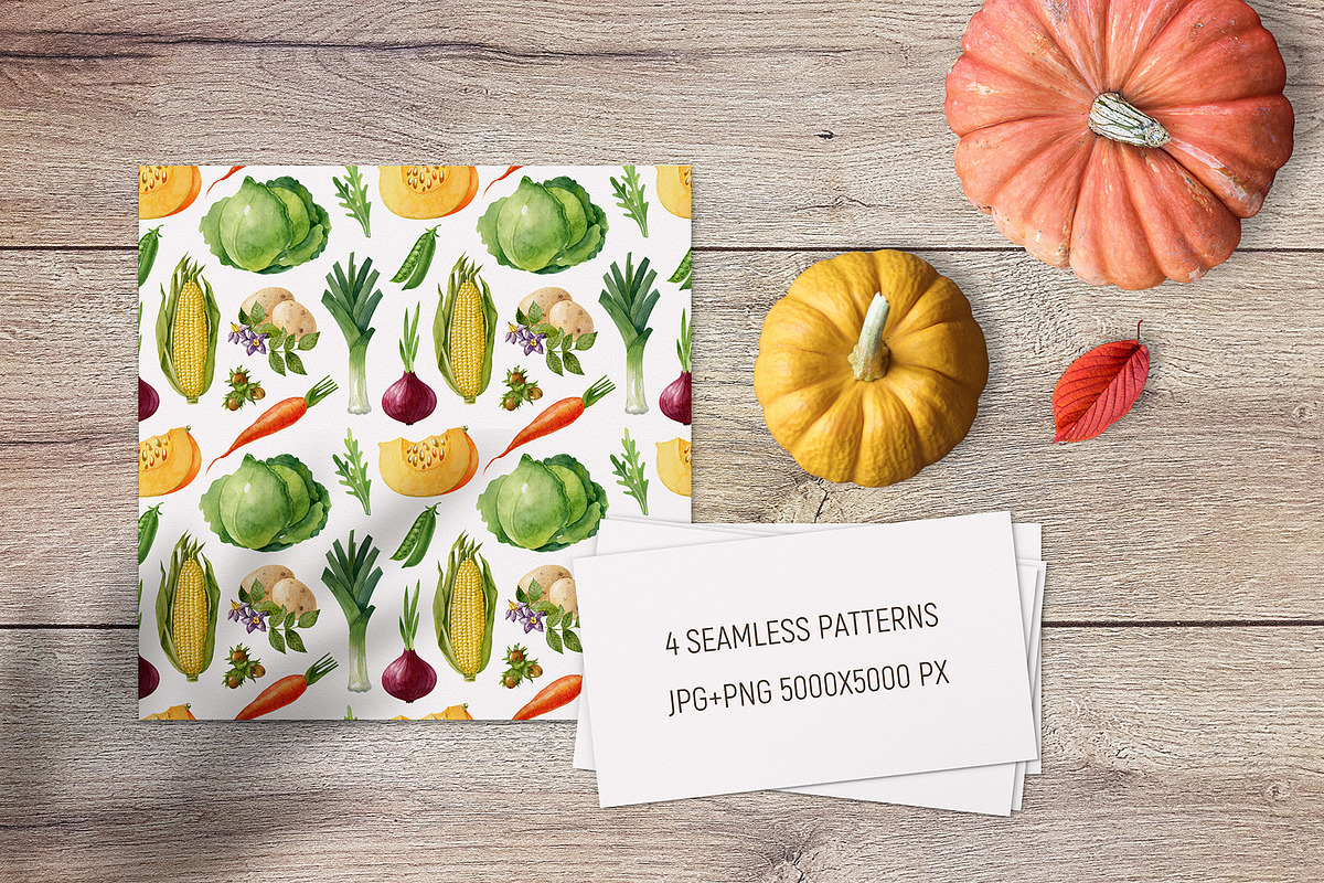 Watercolor harvest collection, a Decorative Illustration by Natalia Fedorova (Photo 6 of 9)