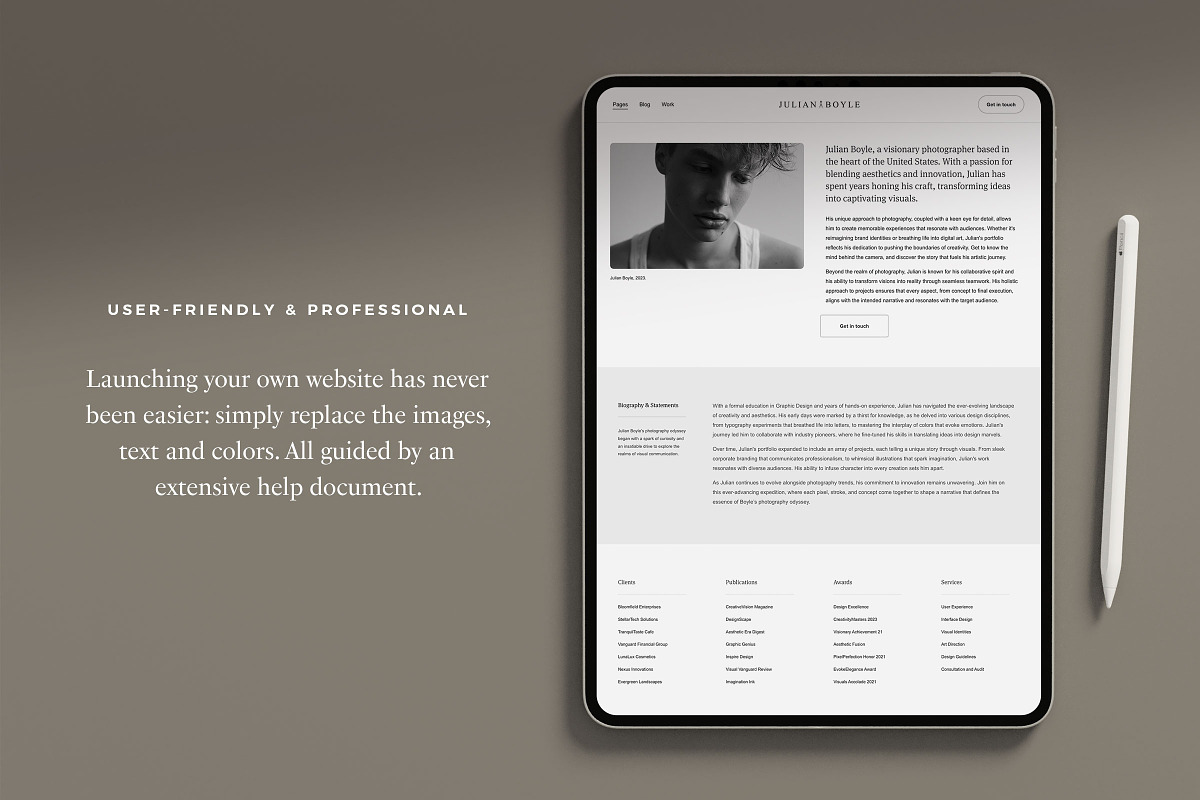 Boyle Squarespace 7.1 Website Theme, a Squarespace Template by Ruben Stom (Photo 8 of 11)
