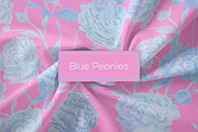 Blue Peonies seamless patterns, a Pattern Graphic by ANAKOTO (Thumbnail 11 of 16)