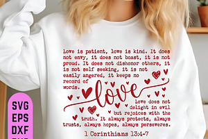 Love is Patient PNG,Valentine Heart, a Seasonal Illustration by Design Station