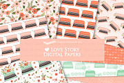 Love Typewriter Peach and Green, an Illustration by Mia's Graphic Design (Thumbnail 9 of 9)
