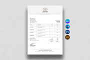Invoice Template, a Stationery Template by DesignDevisers (Thumbnail 1 of 9)