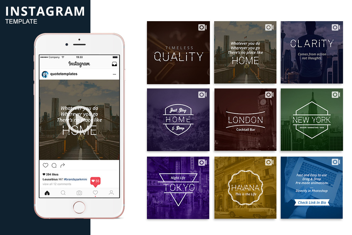Minima Animated Template, a Social Media Template by Brandspark Mini (Photo 1 of 2)