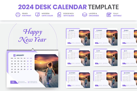 Business Desk Calendar Plan 2024