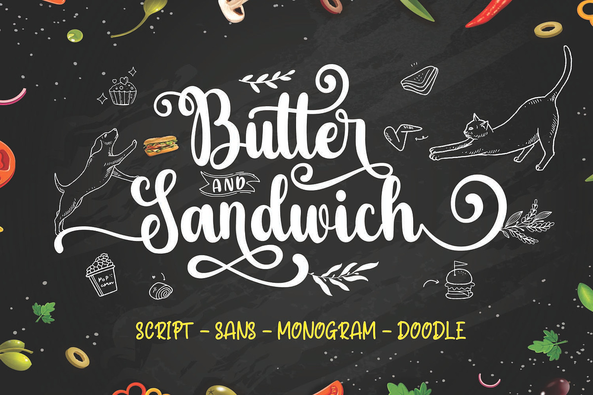 Butter Sandwich, a Script Font by Mozatype (Photo 7 of 23)