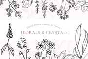Artistic Florals & Crystals, an Illustration by amber&ink (Thumbnail 1 of 9)