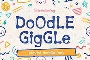 Doodle Giggle - Playful Doodle Font, a Font by PutraCetol Studio (Thumbnail 1 of 5)