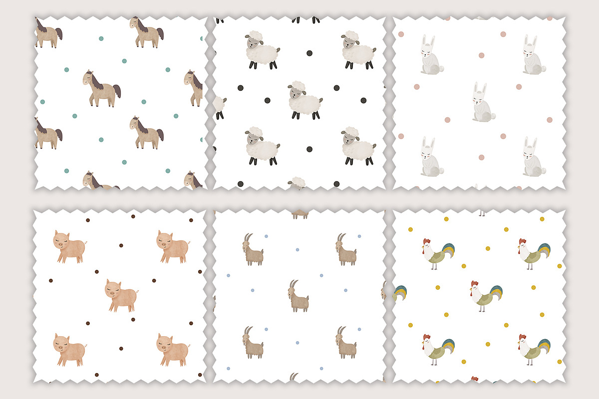 Farm Day clipart and pattern, a Pattern Graphic by SleptArt (Photo 9 of 10)