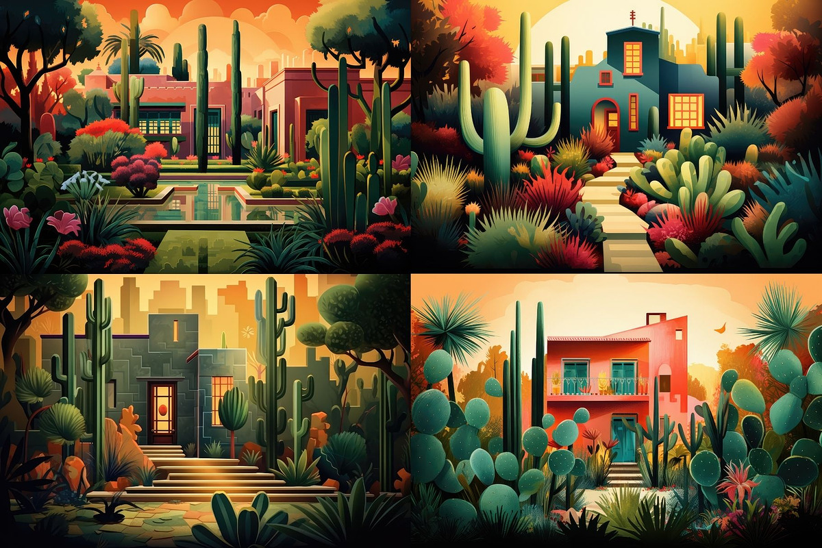 16 Desert Home Illustrations, a Decorative Illustration by HipFonts (Photo 3 of 5)