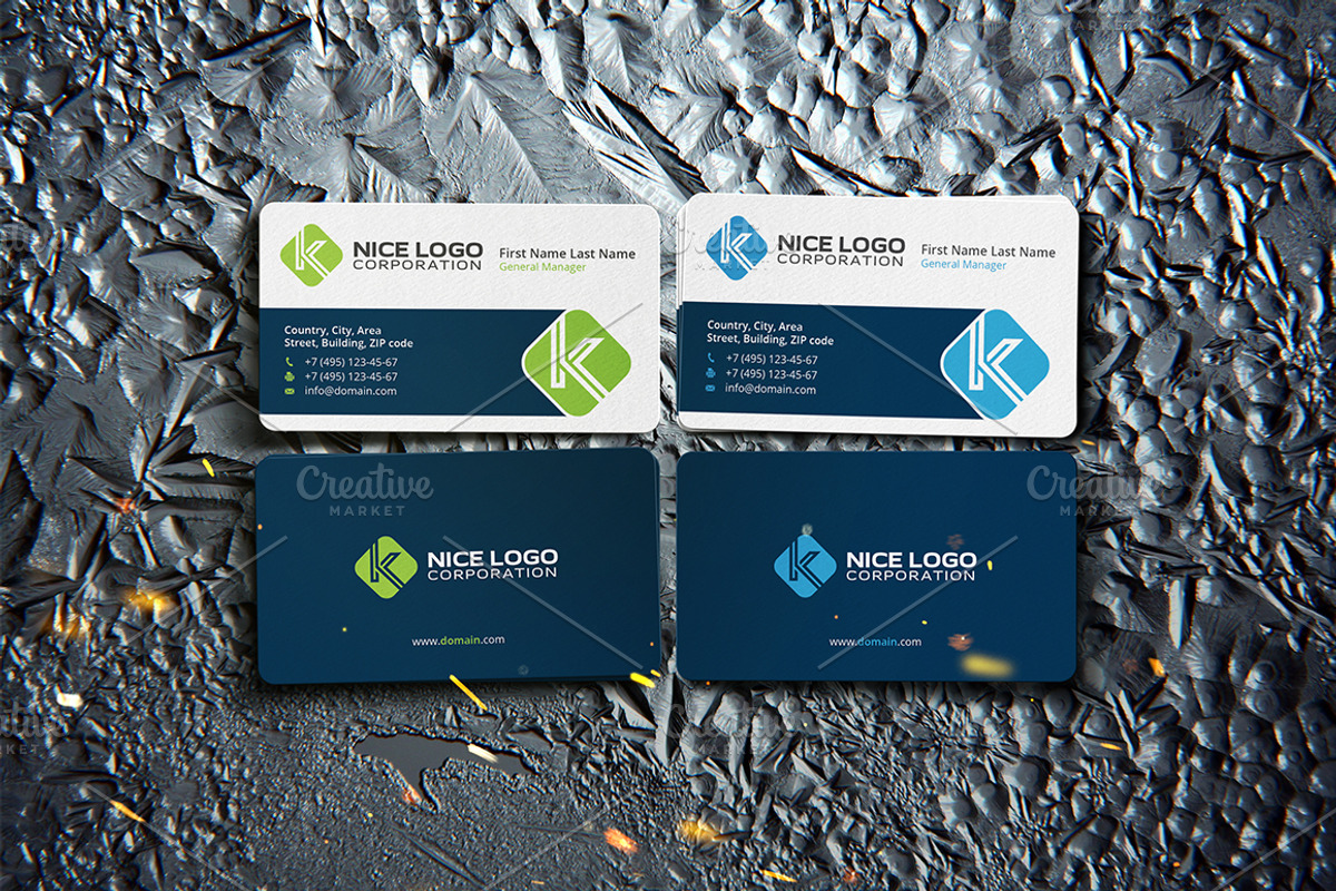 business card & letter K, a Business Card Template by Indigo Graphic Shop (Photo 4 of 4)