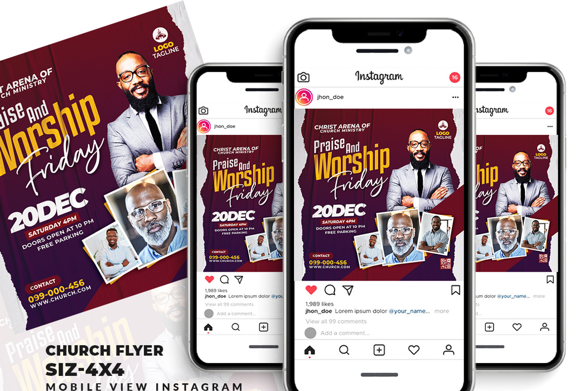 Church Flyer, a Flyer Template by AfzaalGraphics (Photo 2 of 2)