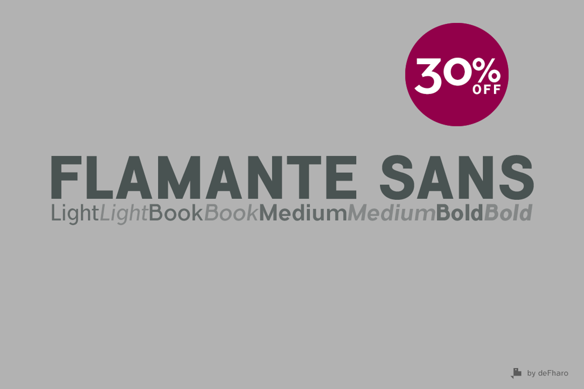 Flamante Sans -8 fonts- preview 7