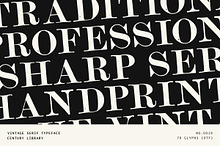 Vintage Hand-Printed Serif Typeface