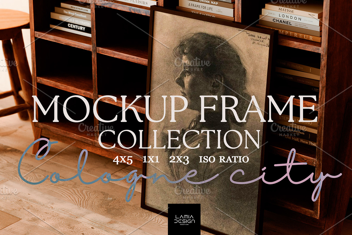 Japandi Frame Mockup 4 in 1 Bundle, a Household Mockup by LAMIA DESIGN (Photo 7 of 19)