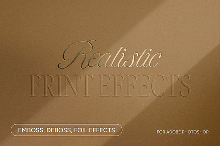 Embossed, Debossed, Foil Effects, a Layer Style Add-On by Wildfield Studio