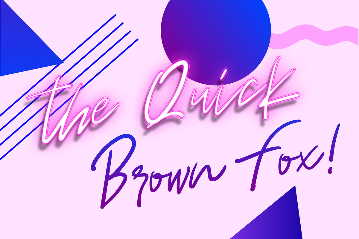 Discoteque Neon Font preview 2