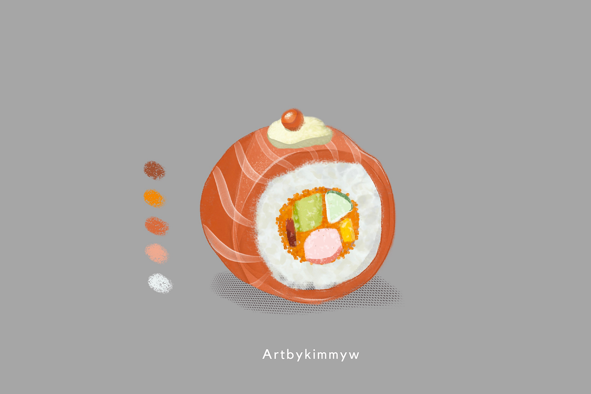 Procreate Sushi Drawing Brushes, a Brush Add-On by Artbykimmyw (Photo 11 of 13)