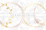 Gold & Rose Gold Circle Frames, an Object Graphic by Palette Pursuit (Thumbnail 3 of 7)