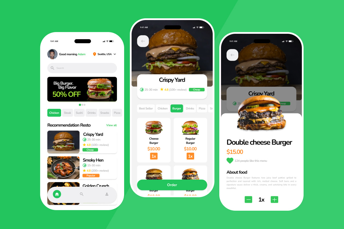 Freshgo - Food Delivery App Design, an App Template by productype1 (Photo 4 of 5)