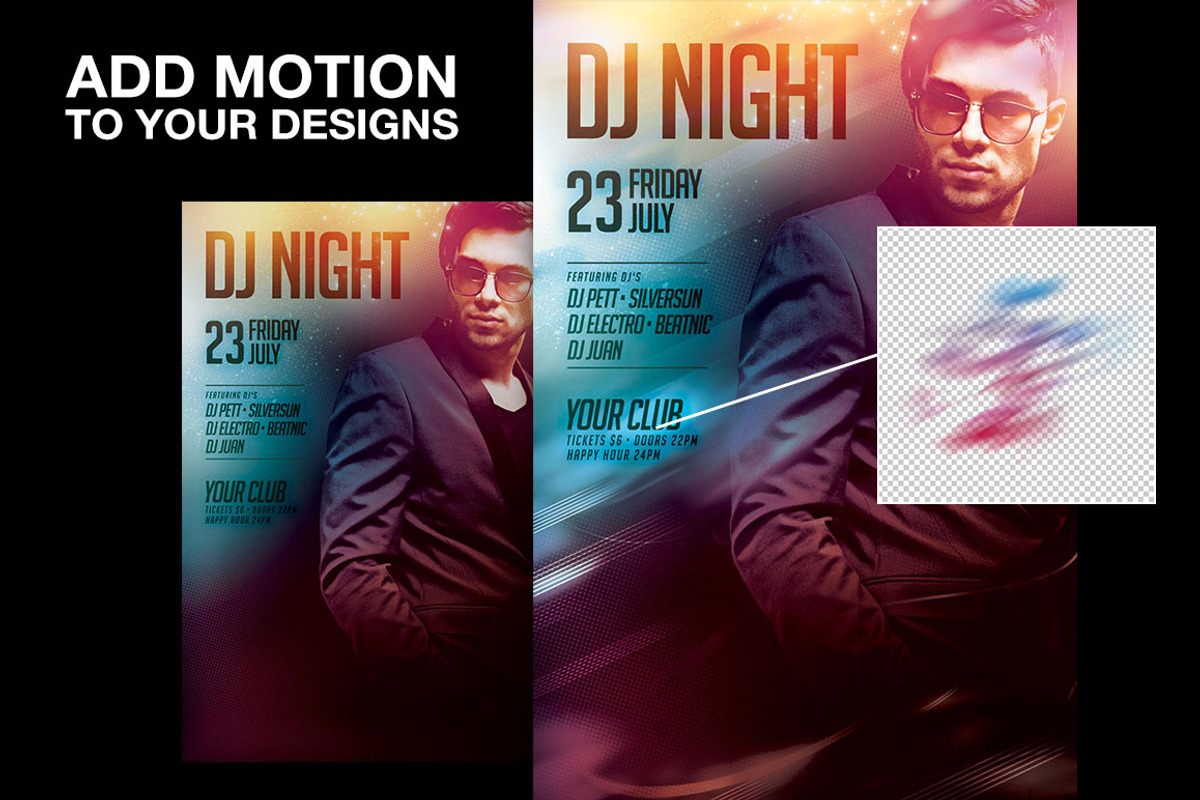 100 Motion Blurs Bundle preview 2