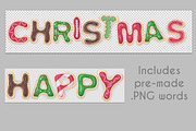 Christmas Cookie Letter Set, an Object Graphic by Transfuchsian (Thumbnail 4 of 4)