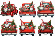 Merry Christmas Truck PNG Clipart, an Illustration by Craft Nest (Thumbnail 4 of 5)
