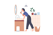People do bathroom hygiene routine, a Person Illustration by Good Studio (Thumbnail 9 of 13)