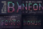 SALE Neon Lettering Super Bundle, a Graphic by TVartworks (Thumbnail 7 of 27)