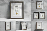 A4 Passe-partout Certificate Mockup, an Advertising Mockup by DesignRushMarket (Thumbnail 1 of 13)