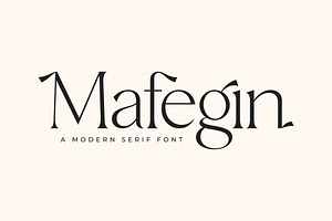 Mafegin Modern Serif Font