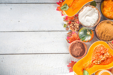 Autumn pumpkin spice baking backgrou stock photo containing pumpkin spice and, a Food & Drink Photo by Rimma