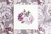 Watercolor flowers, Peonies, a Decorative Illustration by ollalya (Thumbnail 9 of 9)