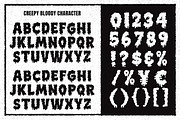 Creepy Bloody a Playful Horror Font, a Blackletter Font by Blankids Studio (Thumbnail 8 of 9)