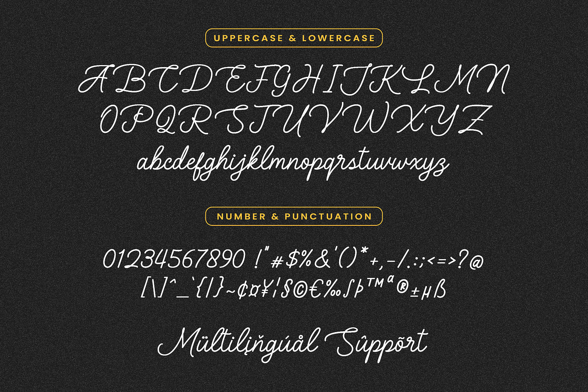 Yellow Dream - a monoline script, a Script Font by Siwox Studios (Photo 7 of 8)