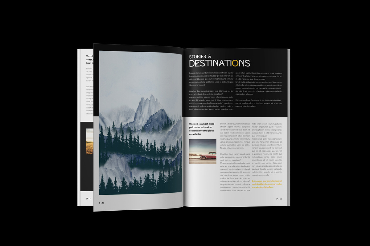 Travel Magazine Template, a Magazine Template by NorthPeak (Photo 6 of 12)