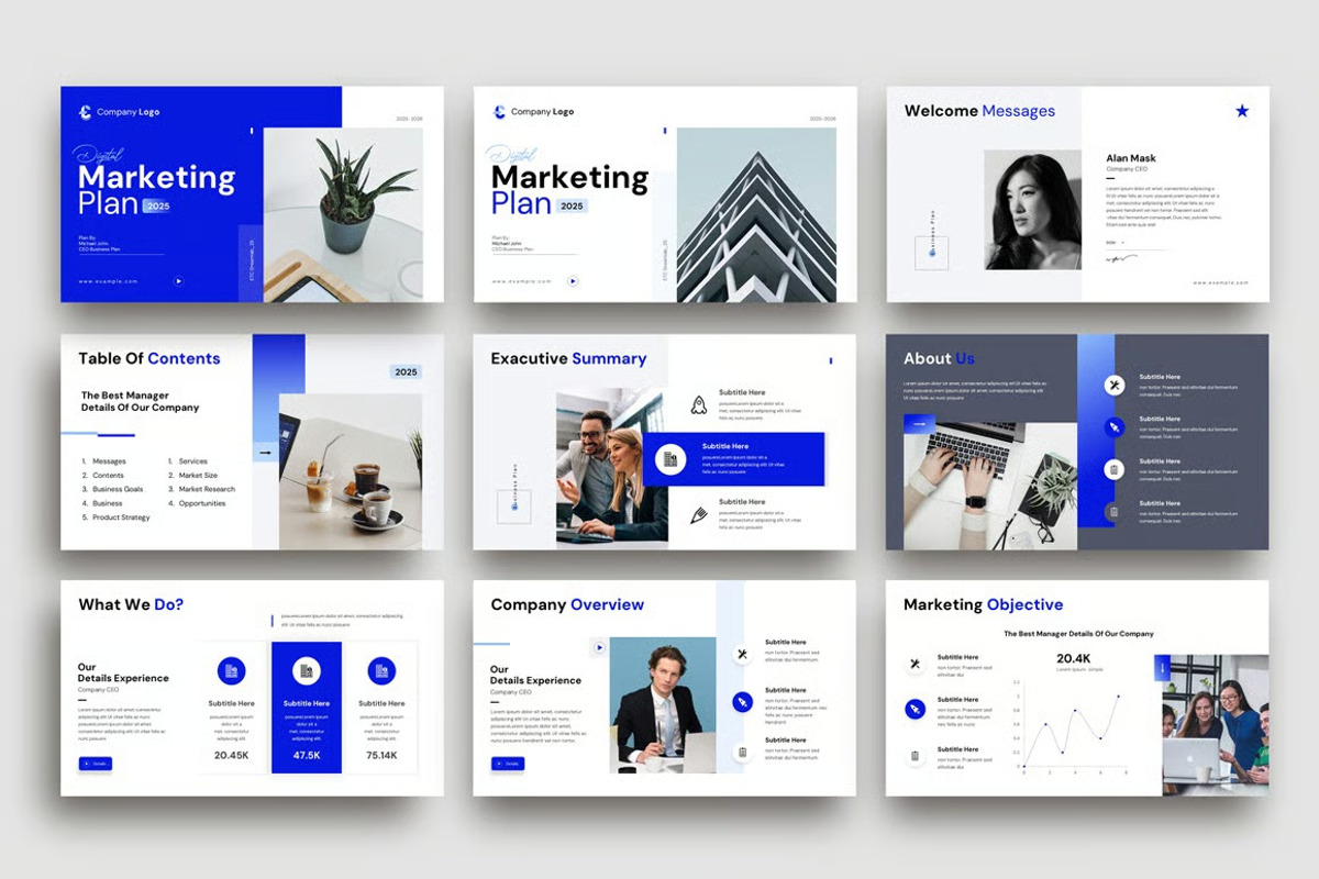 Marketing Plan Presentation Template preview 4