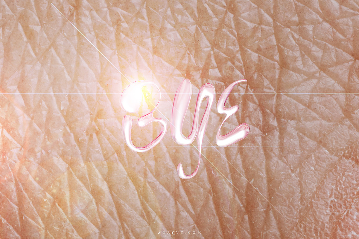 Alien Skin | liquid metal material, a Font by ana & yvy (Photo 7 of 11)