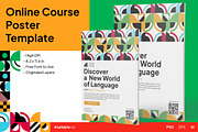 Language Course Poster, a Poster Template by Esensifiksi.studio (Thumbnail 1 of 3)