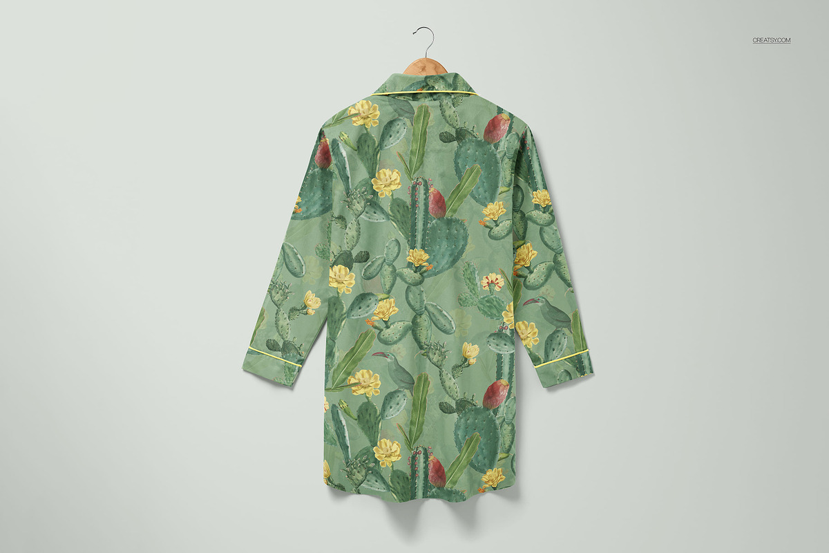 Nightdress Mockup Set, a Shirt Mockup by creatsy5 (Photo 5 of 10)
