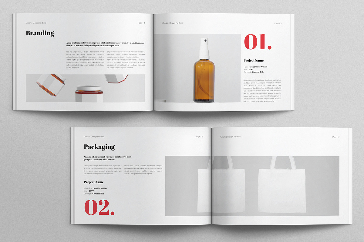 Portfolio Design Landscape Template, a Brochure Template by E-Type (Photo 3 of 7)