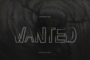 Wanted Display Typeface, a Script Font by infernostudio3
