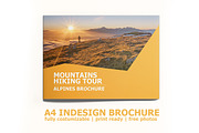 Indesign A4  Hiking Brochure, a Brochure Template by KatjaPotokar (Thumbnail 1 of 3)