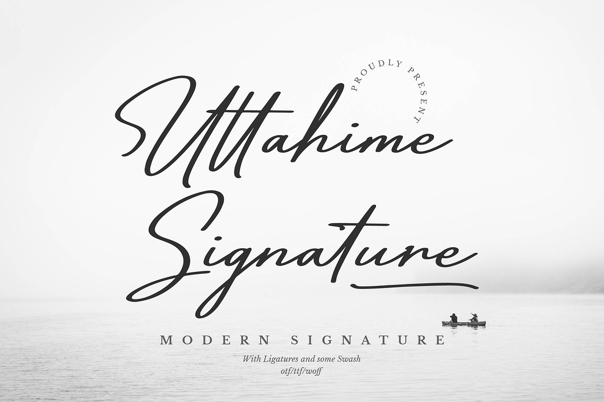 Uttahime | Modern Signature Font, a Script Font by gracetype_studio (Photo 1 of 15)