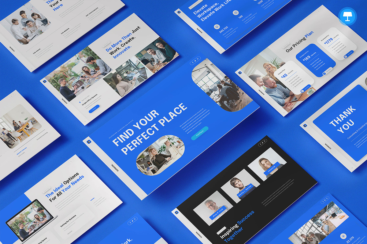 Coworking Space Keynote, a Presentation Template by Pixslides (Photo 1 of 6)