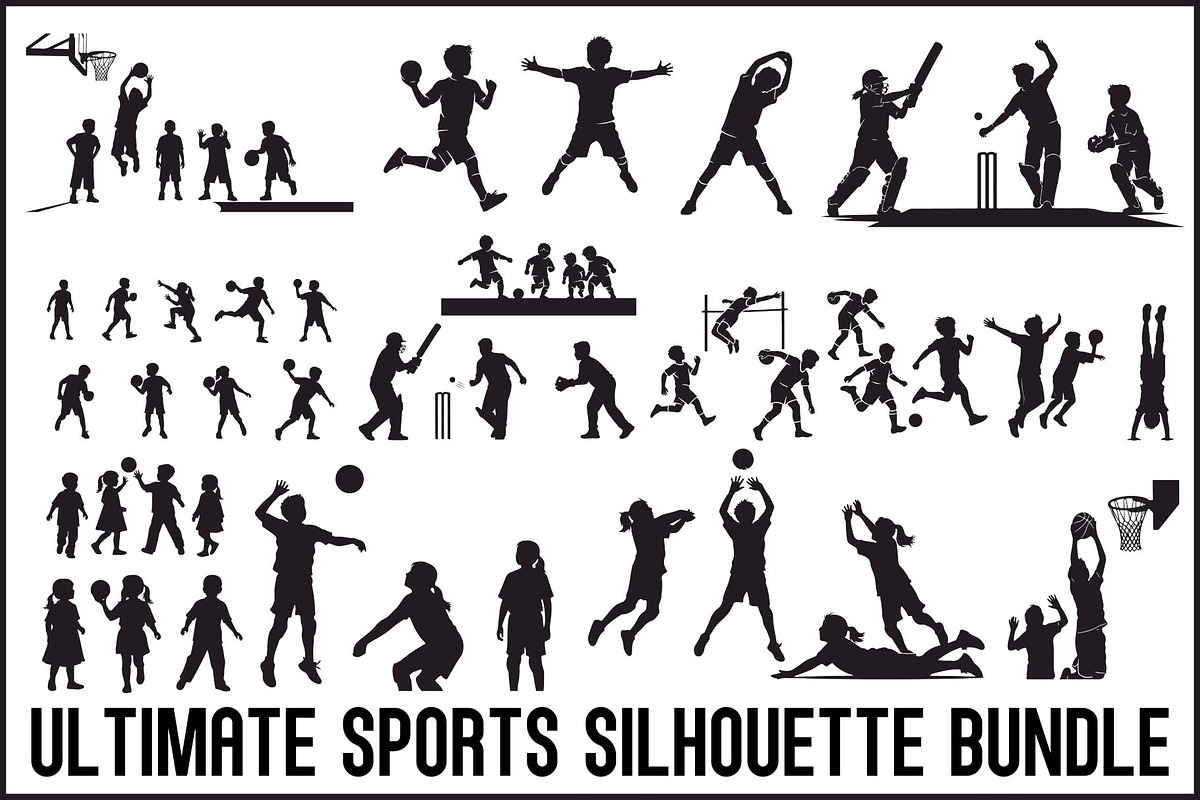 Athletic Action SVG Bundle, an Illustration by Artivon (Photo 1 of 20)