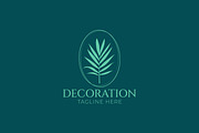 Palm Leaf Logo Decoration Minimalist, a Branding & Logo Template by Signatoro (Thumbnail 3 of 3)