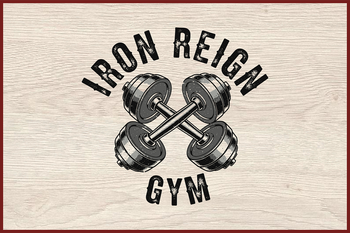 10 Vintage Gym Fitness Badge Logo, a Sport Illustration by Artivon (Photo 10 of 11)